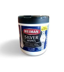 Wipes for cleaning silverware