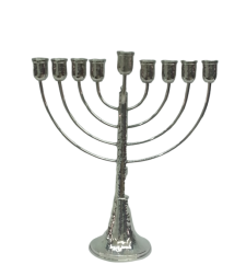 Menorah bows pure silver hammer