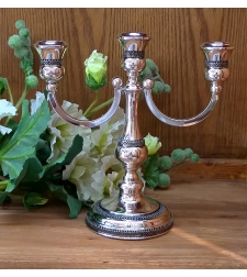 Candelabra apple 3 branches pure silver