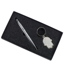 Hamsa key ring case, prayer of the way + pen