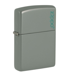 Metallic green ZIPPO with logo