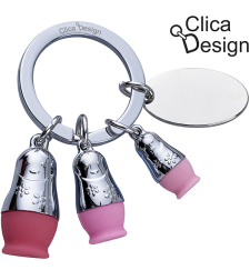 מחזיק מפתחות מתכת בבושקה מבית Clica Design