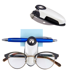 Clips car glasses holder + pen and memo holder