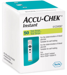 50 מקלוני בדיקה למד סוכר אקו-צ'ק אינסטנט Accu-Chek Instant