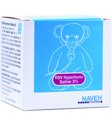 נווה RSV מי מלח היפרטוניים 3% לאינהלציה 25 אמפולות