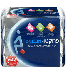 פרוקטו מגבונים היפואלרגניים עבים - שלישייה 120 יחידות