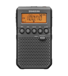 רדיו דיגיטלי טרנזיסטור כיס סאנג'ין SANGEAN DT-800 - שנתיים אחריות יבואן רשמי - צבע שחור