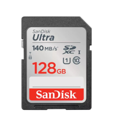 כרטיס זיכרון בנפח 128GB סאנדיסק SanDisk Ultra SDXC UHS-I Class-10