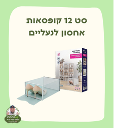 סט 12 קופסאות אחסון לנעליים
