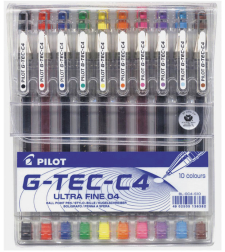 סט עטי פיילוט g-tec 0.4 1/10