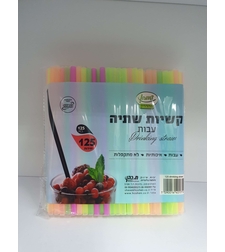 קש שתייה עבה - 125 יחידות