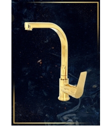 ברז מטבח ברבור בצבע זהב דגם STILLA GOLD