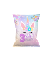 שקית חטיף ממותגת דגם חד קרן