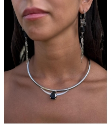 Black zircone choker