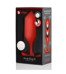 B-VIBE - פלאג אנאלי צמוד 6 אדום
