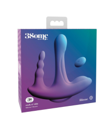 ויברטור אנאלי חרוזים רוטט לגירוי משולש-Threesome