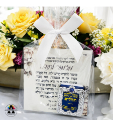 מגנט מזמור לתודה+מחזיק ספר תהלים-דגם כסף