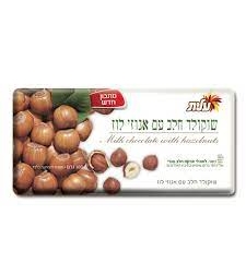 שוקולד חלב מעולה עם אגוזי לוז עלית