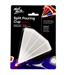כוס לחלוקת צבעים פרימיום Mont Marte Split Pouring Cup