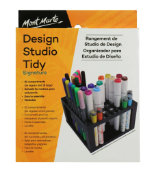 מתקן אחסון שולחני לעטים וטושים – Mont Marte Design Studio Tidy Signature