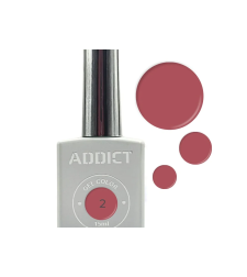 לק ג'ל אדיקט צבע אפרסק ורוד פיצי' ADDICT #02