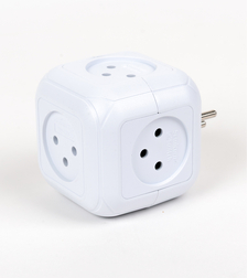 קובייה חשמלית 4 שקעים+ שקע USB ו Type C