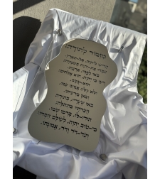 תמונת קיר מזמור לתודה לתלייה עם ספייסרים