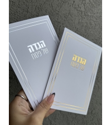 הגדה לפסח דגם קלאסי זהב / כסף
