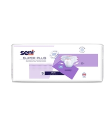 חיתולים למבוגרים SENI -סופר סאני פלוס, מידה S באריזת חיסכון 30 יח'