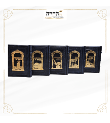 סט מחזורים מהודר מעור אמיתי גוון כחול