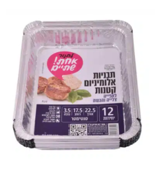 תבניות אלומיניום קטנות 12 יחידות