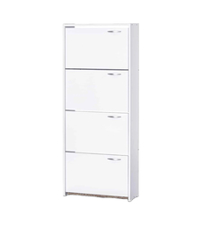 ארון נעליים 4 דלתות דגם רפי 126 לבן מבית יראון YIRON - תוצרת ישראל