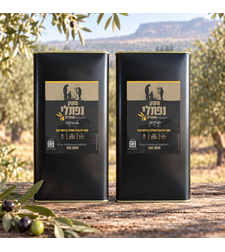 זוג פחי שמן זית כתית מעולה 5 ליטר - ארבקינה/קורנייקי