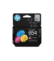 ראש דיו מקורי שחור HP 654 COLOR