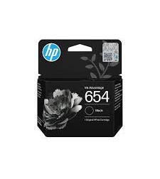 ראש דיו מקורי שחור HP 654 BLACK
