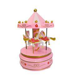 קרוסלה מנגנת - צבע ורוד