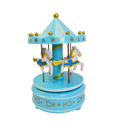 קרוסלה מנגנת - צבע תכלת