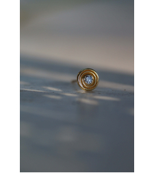 עגיל SPIRA יהלום לבן