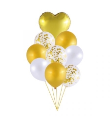 Gold balloon bouquet