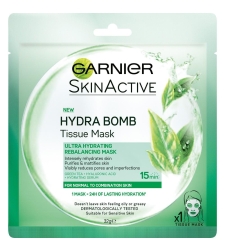GARNIER / גרנייה - מסיכת פנים טישו מסק תה ירוק 32 גרם
