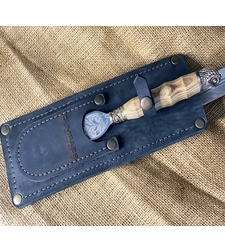 שיפודי נירוסטה יוקרתיים עם ידית ברונזה – מארז עור פרימיום!