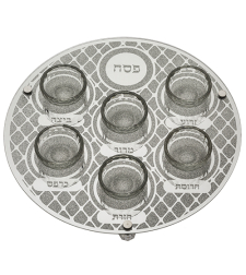 Glass Passover Plate 35 Cm - Ornaments