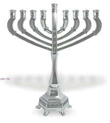 חנוכיה דגם יהלום ענפים טיפות 19.5 סמ