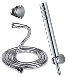 מזלף למקלחת מיקרופון פרמיום כולל צינור ומתלה לקיר במגוון צבעים