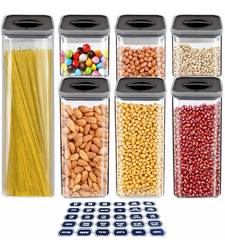 צנצנות לתבלינים וקטניות + 78 מדבקות בעברית לקטניות