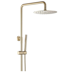 מוט פינוק עם 3 מצבי זרימה איכותי עגול זהב מוברש