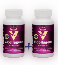 קולגן + חומצה היאלורונית | +COLLAGEN בתוספת ויטמין C מבצע 1+1 מתנה
