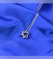 3D Silver Star of David