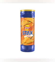 חטיף תפוח אדמה עם תיבול בטעם גבינת צ'דר stax