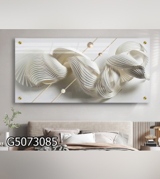 תמונה מעוצבת תלת מימד למשרד או לסלון מודפסת על זכוכית G5073085